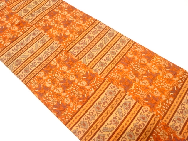 JAPANESE FUKURO OBI / WOVEN FLORAL SARASA
